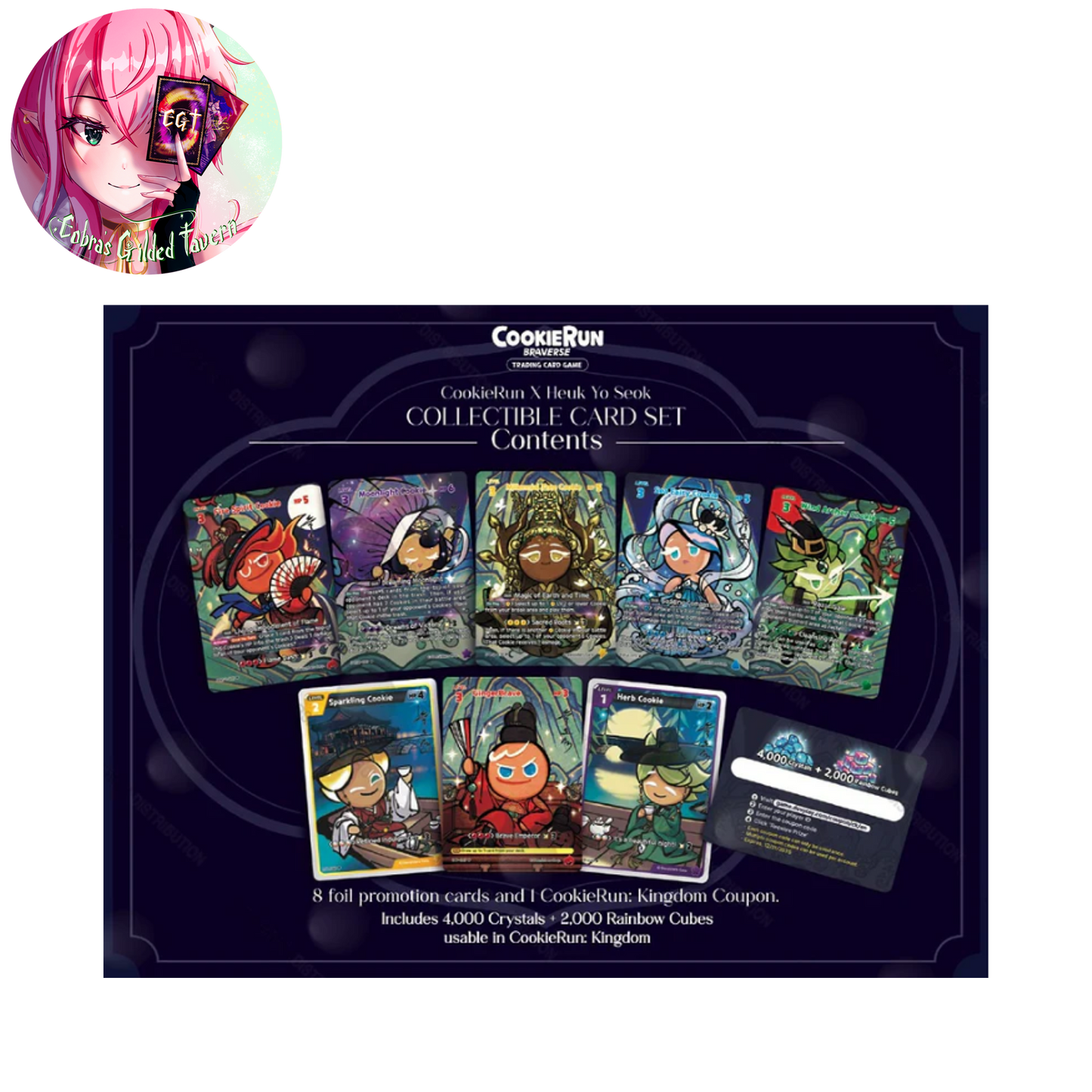 CookieRun X Heuk Yo Seek Collectible Card Set