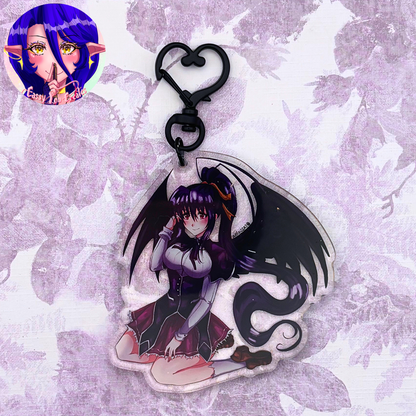 Devil Girls Glitter Epoxy Keychains