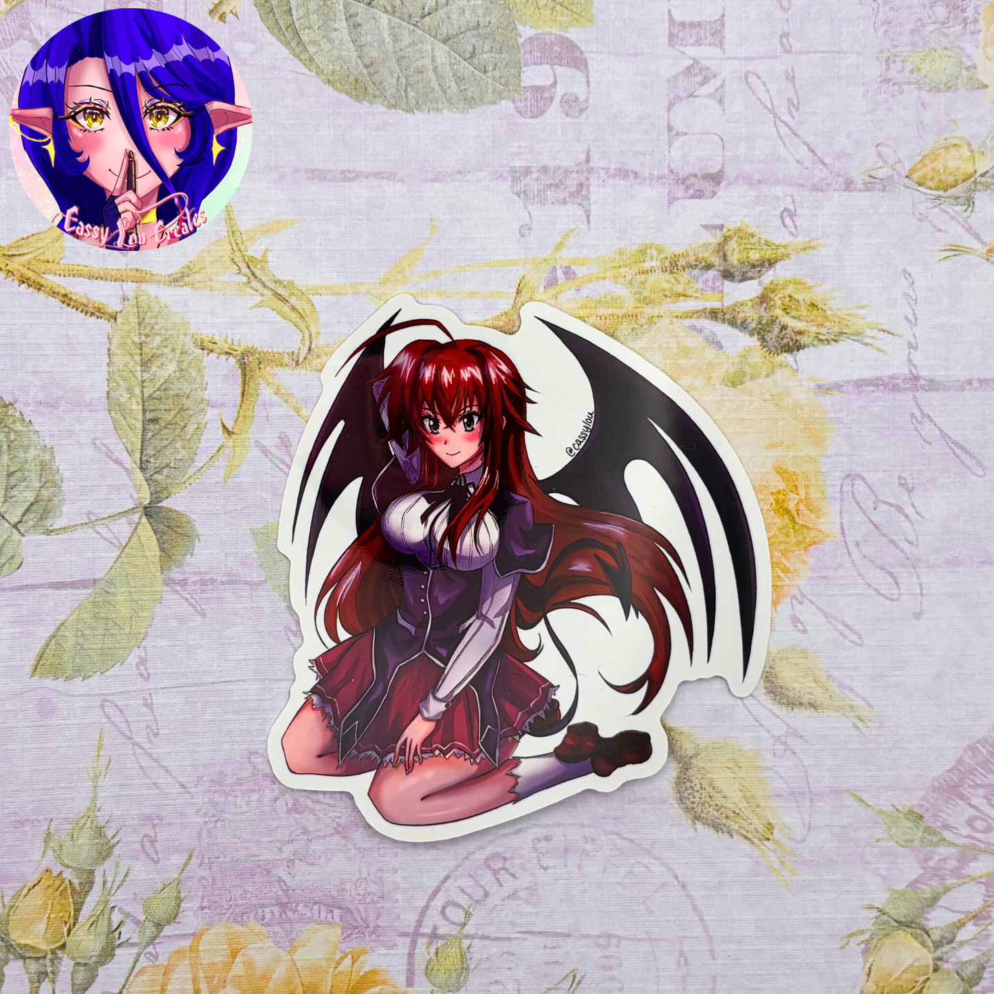 Highschool DxD | Rias and Akeno Glossy Vinyl Stickers