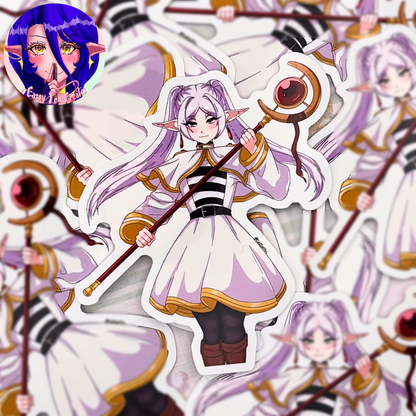Elf Mage Glossy Vinyl Sticker