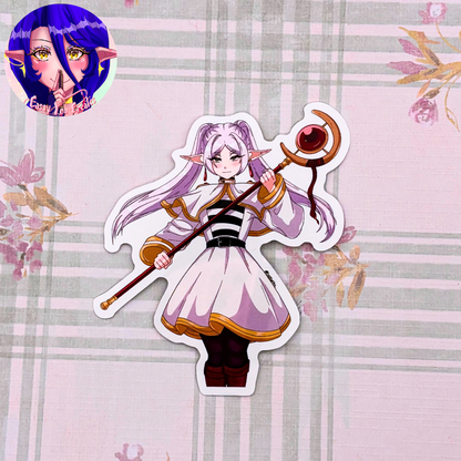 Elf Mage Glossy Vinyl Sticker