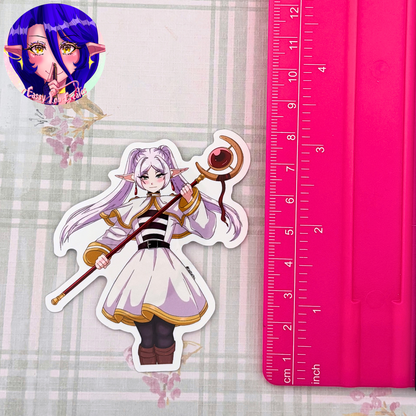 Elf Mage Glossy Vinyl Sticker