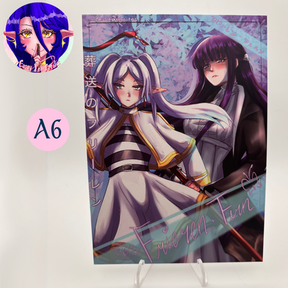 Elf & Human Mage Matte Prints Multiple Sizes