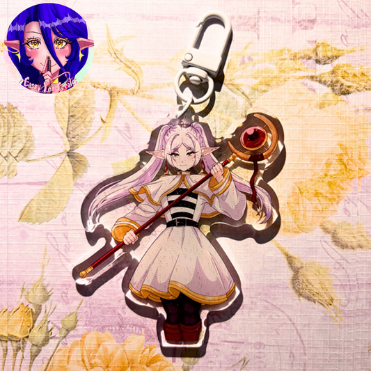 Frieren: Beyond Journey's End Glitter Epoxy Keychain