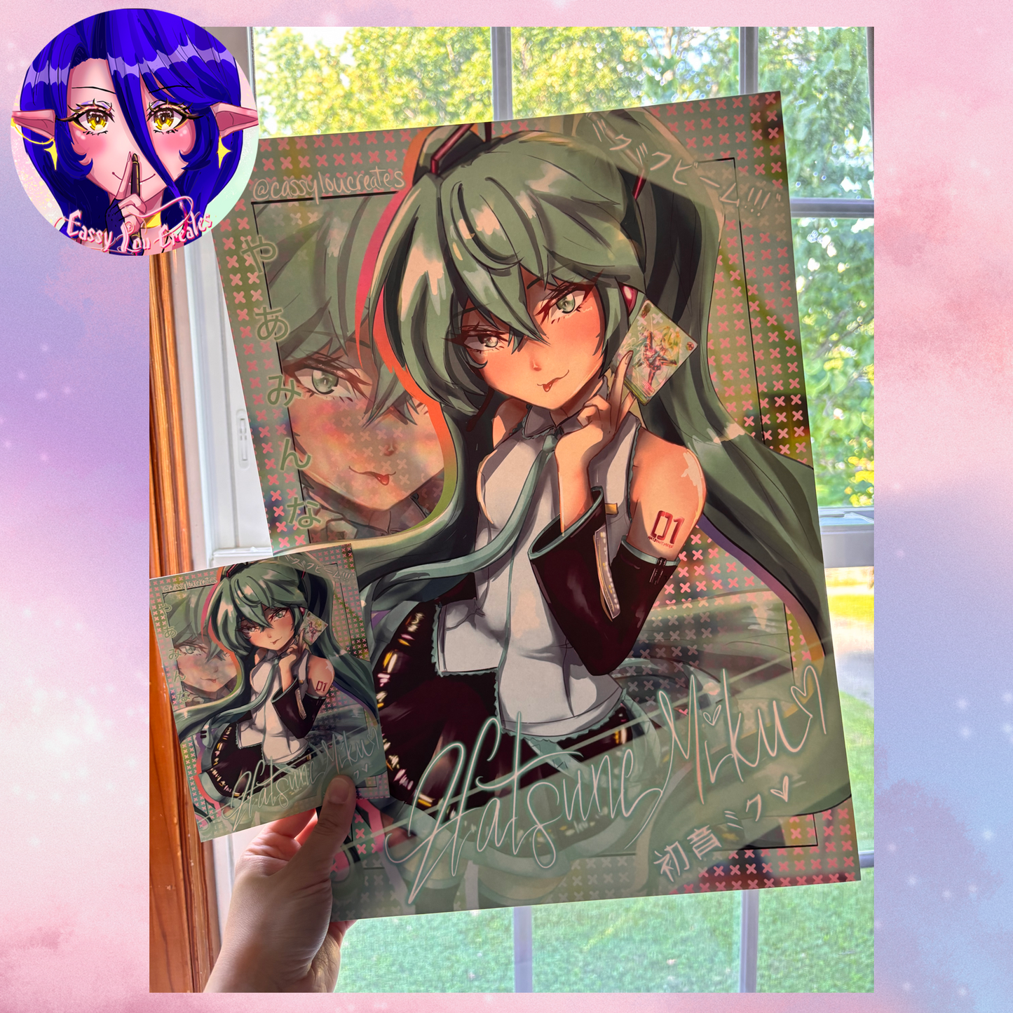Vocaloid Miku Matte Print Multiple Sizes