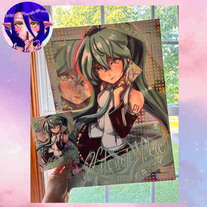 Vocaloid Miku Matte Print Multiple Sizes