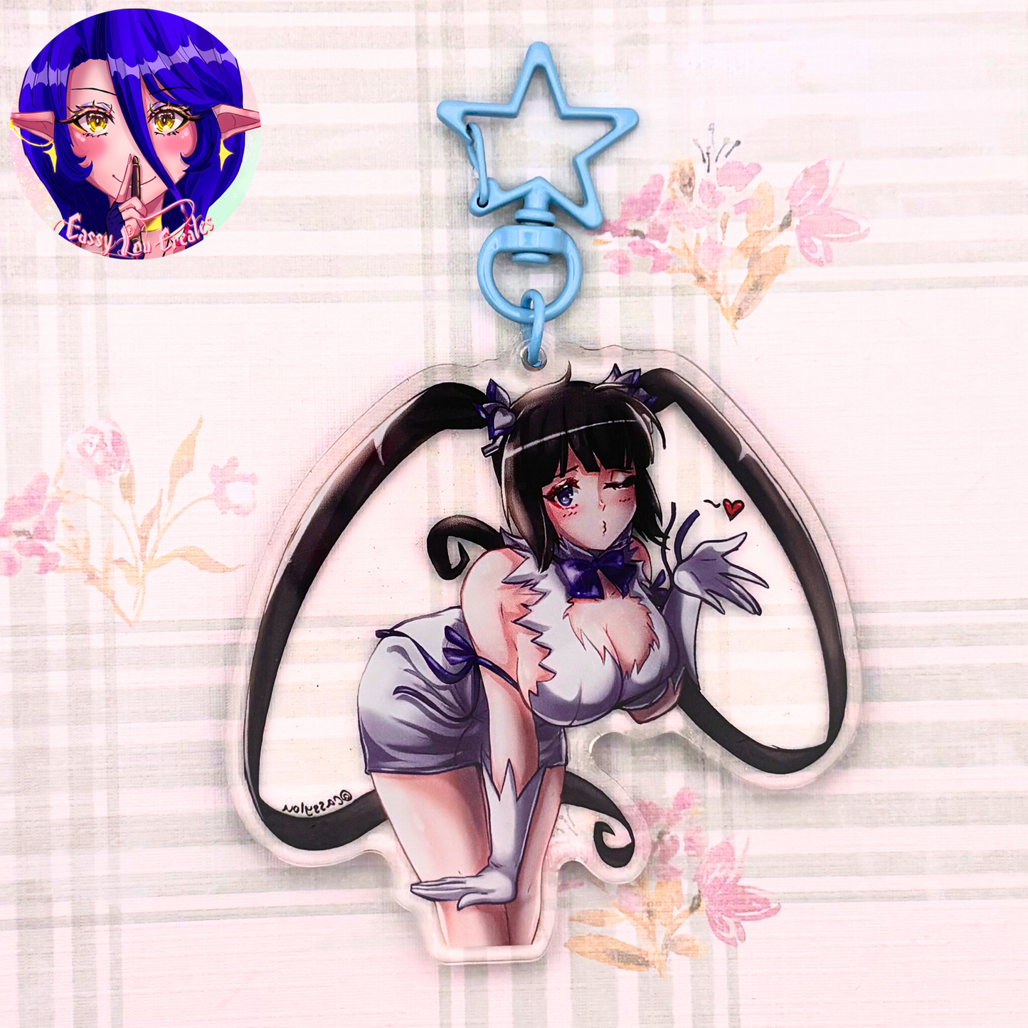 Danmachi | Hestia Glitter Epoxy Keychain