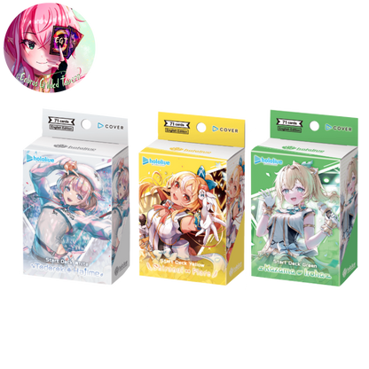 Green, Yellow, White Starter Decks | English hololive OFFICIAL CARD GAME