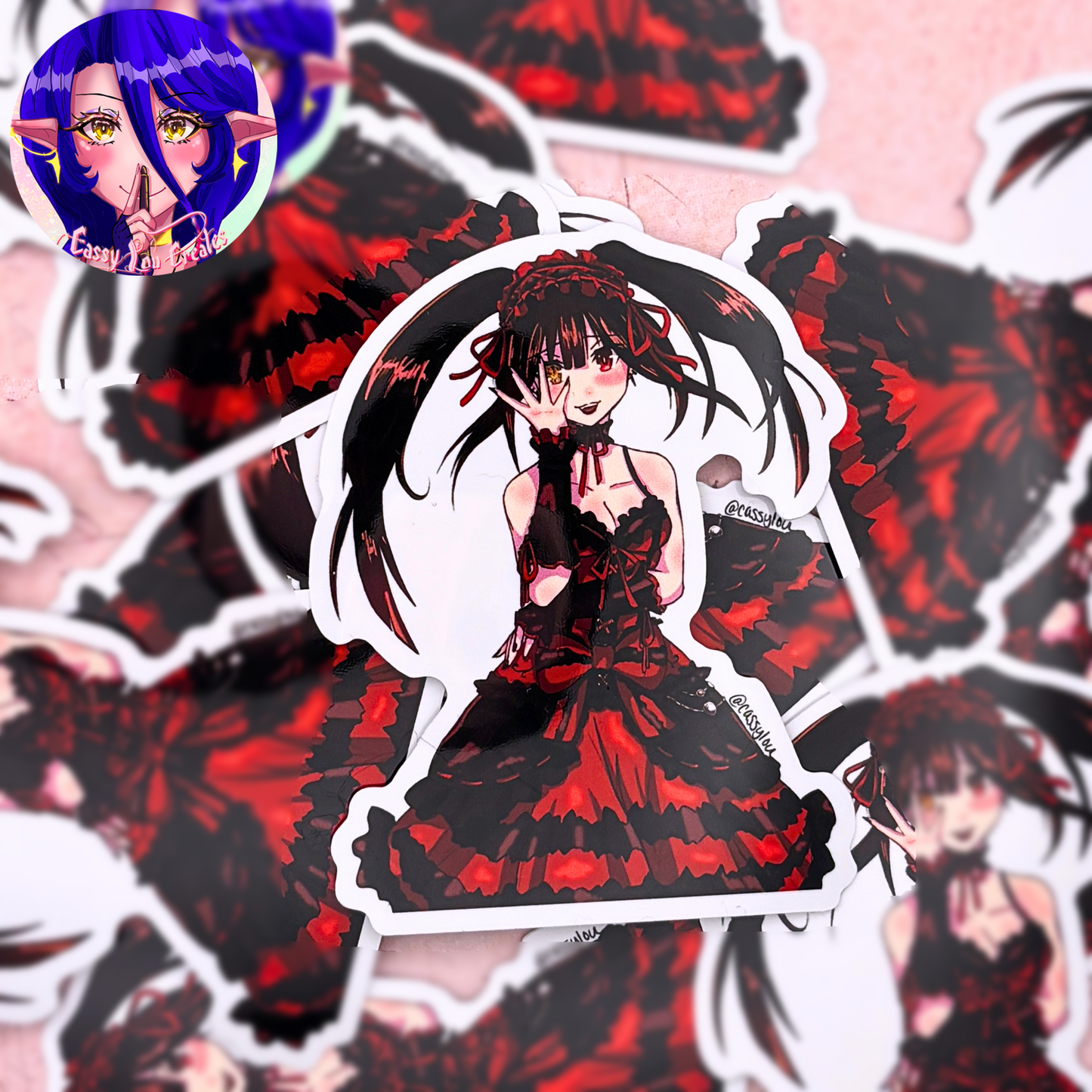 Date A Live | Kurumi Glossy Vinyl Sticker