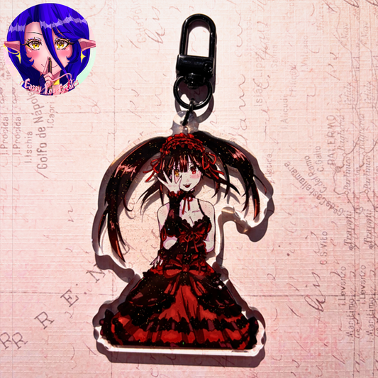 Date A Live | Kurumi Glitter Epoxy Keychain