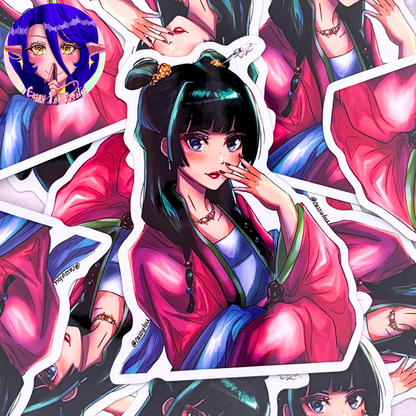 Apothecary Girl Glossy Vinyl Sticker
