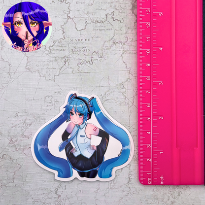 Vocaloid Miku Glossy Vinyl Sticker