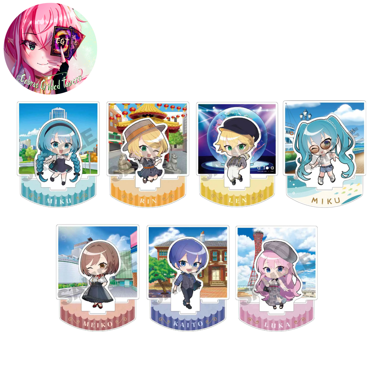 Hatsune Miku Diorama Acrylic Stand Vocaloid Retro& Kobe 2025 Mini