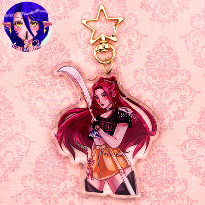 K-Pop Girl Band Glitter Epoxy Keychains