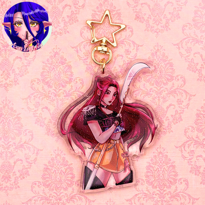 K-Pop Girl Band Glitter Epoxy Keychains