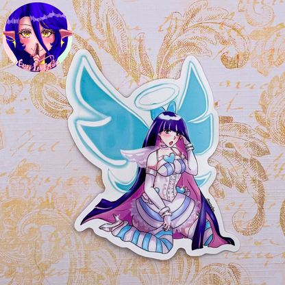 Angel Girls Glossy Vinyl Stickers