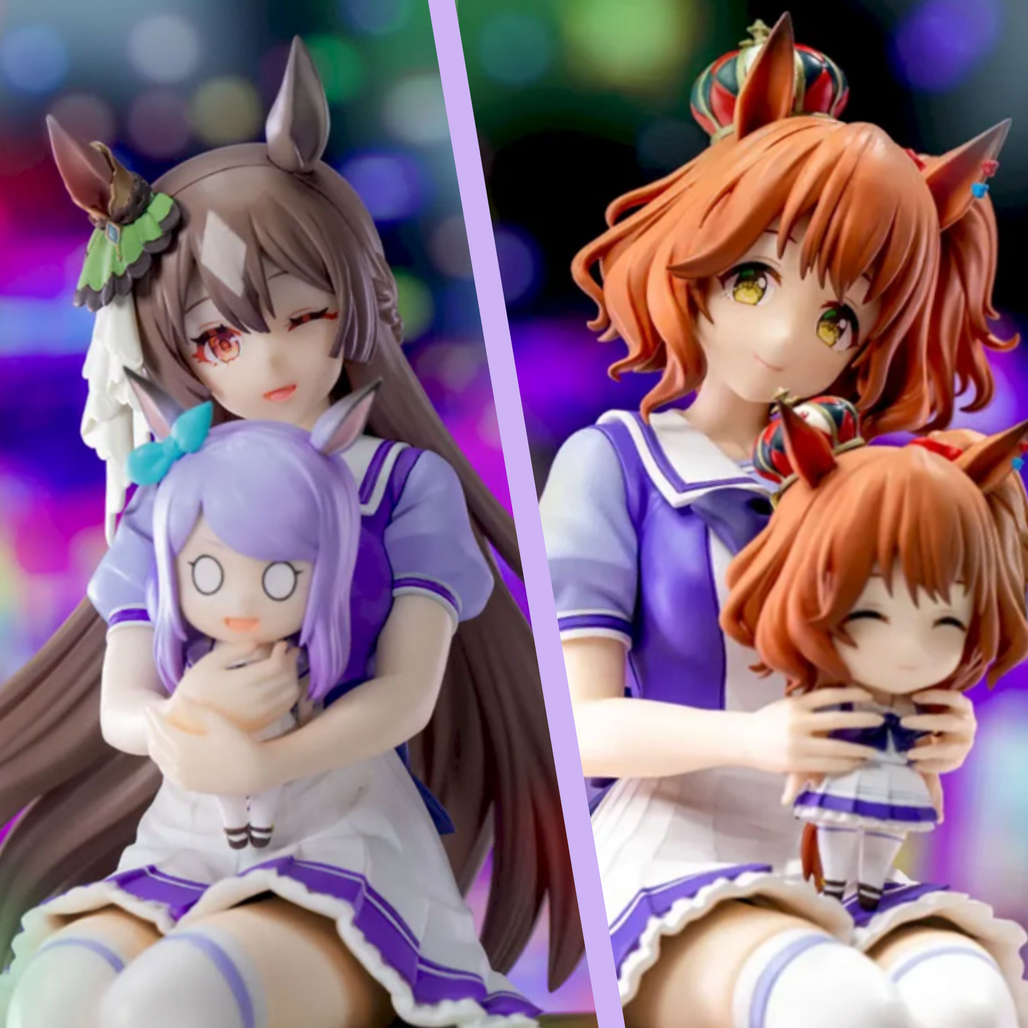 Umamusume Aston Machan & Satono Diamond Sitting Ver. XStellar Figure