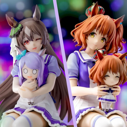 Umamusume Aston Machan & Satono Diamond Sitting Ver. XStellar Figure