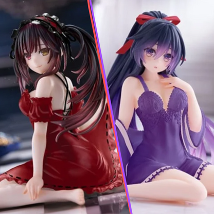 Date A Live V Desktop Cute Kurumi/Tohka (Nightwear Ver.) Figure (Renewal Edition)