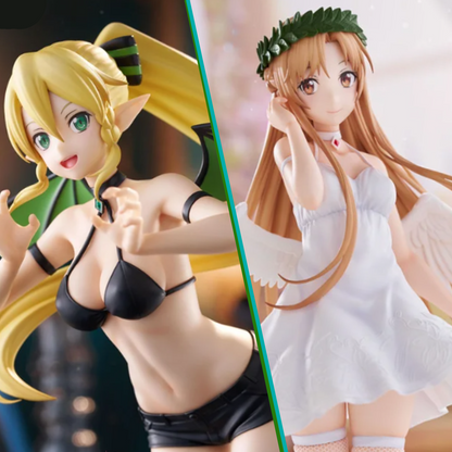 BiCute Pure/Dark Figures Sword Art Online Asuna/Leafa (NEW)
