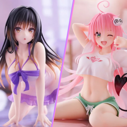 To Love-Ru Darkness Desktop Cute Lala/Yui (Roomwear Ver.) Figures