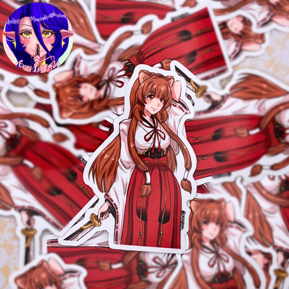 Shrine Maiden Glossy Vinyl Sticker