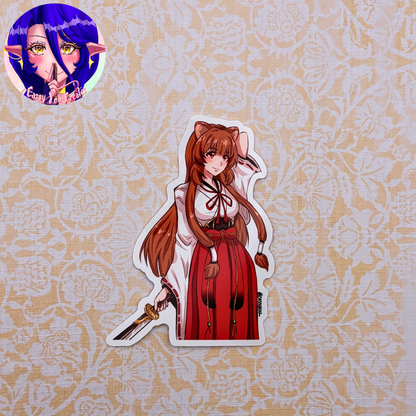 Shrine Maiden Glossy Vinyl Sticker