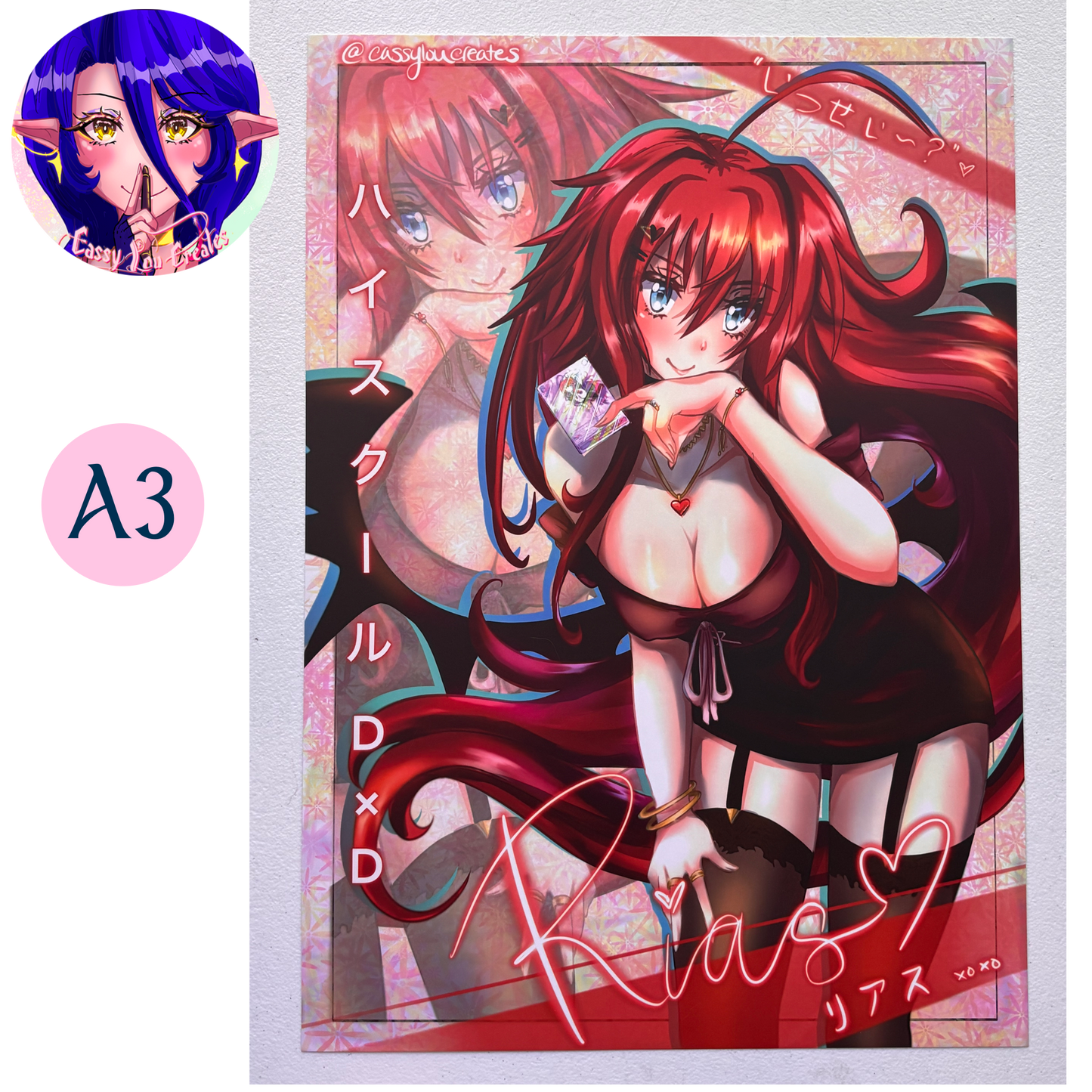 Devil Girl Print Multiple Sizes