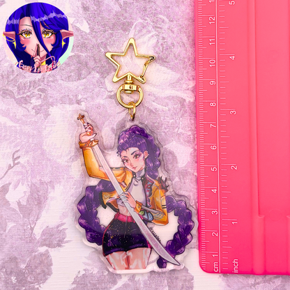 K-Pop Girl Band Glitter Epoxy Keychains