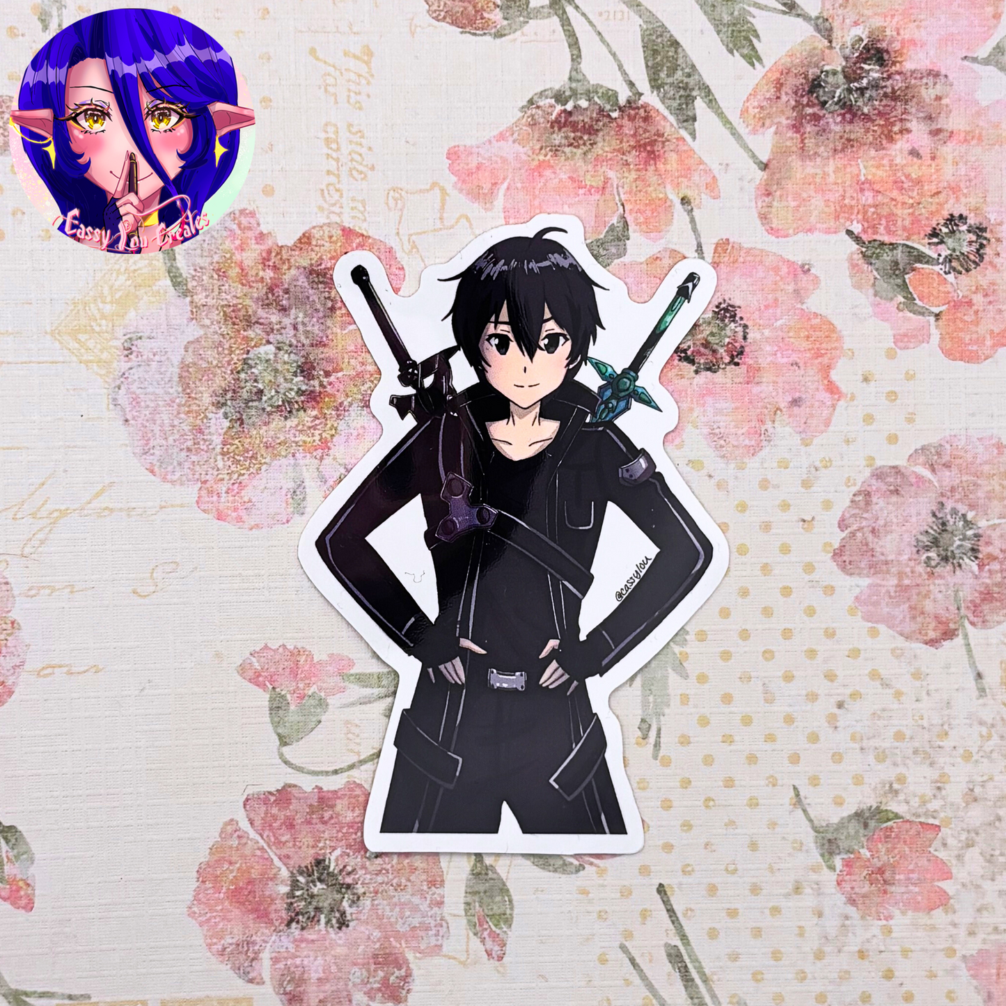 Sword Art Online | Kirito and Asuna Glossy Vinyl Stickers