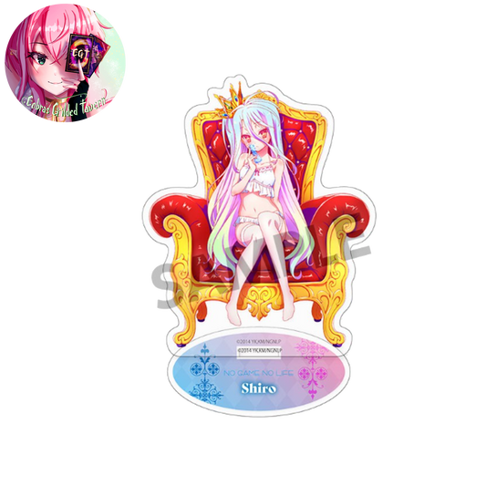 No Game No Life [Especially Illustrated] Shiro Acrylic Stand White Night Wear Ver.