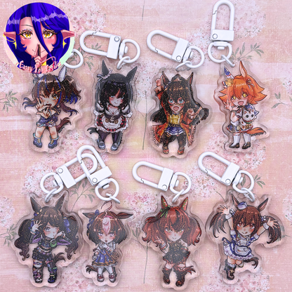 Horse Girls (Uma) Vol. 4 Glitter Epoxy Keychains