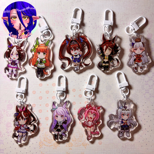 Umamusume Vol. 1 Glitter Epoxy Keychains