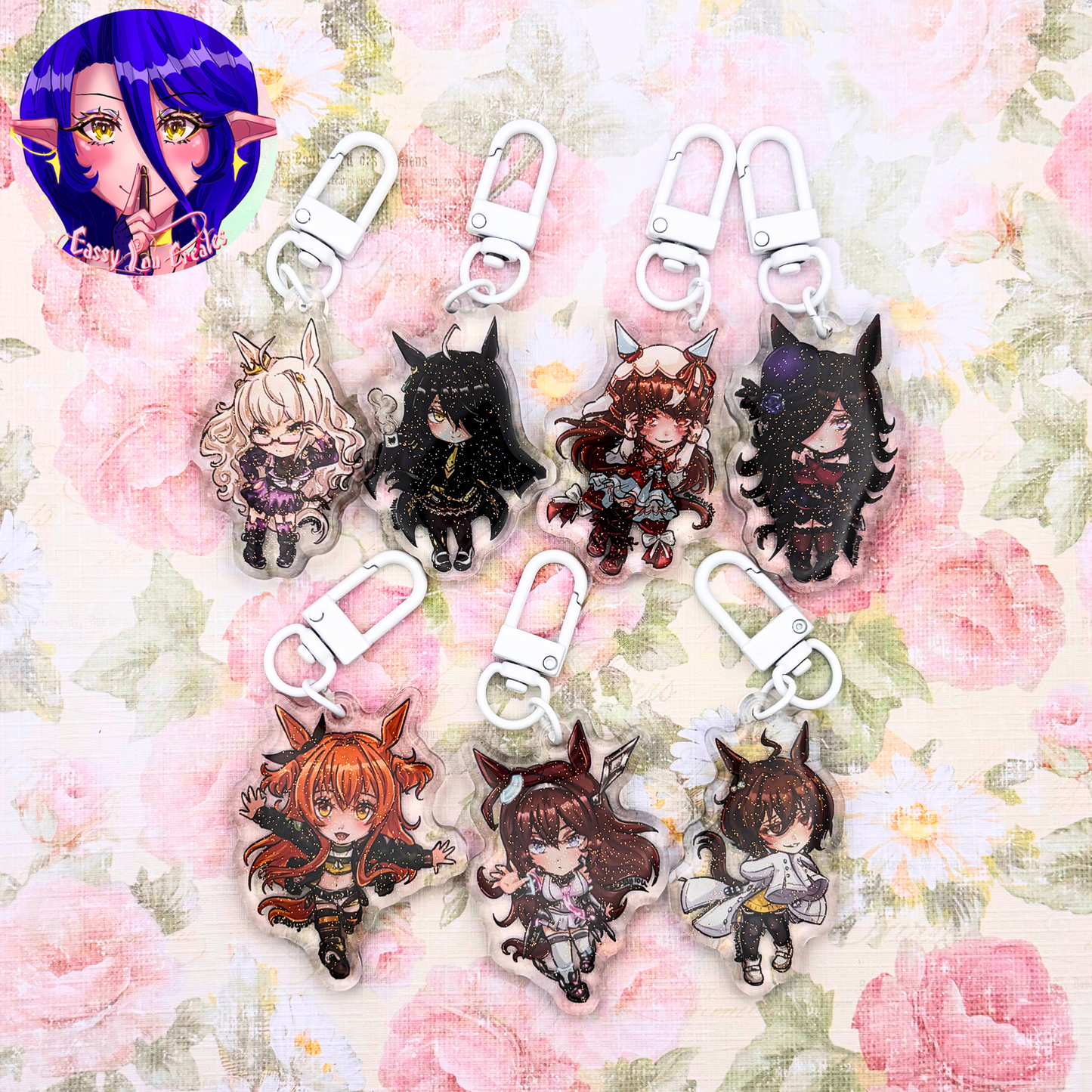 Umamusume Vol. 2 Glitter Epoxy Keychains