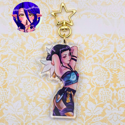 K-Pop Girl Band Glitter Epoxy Keychains