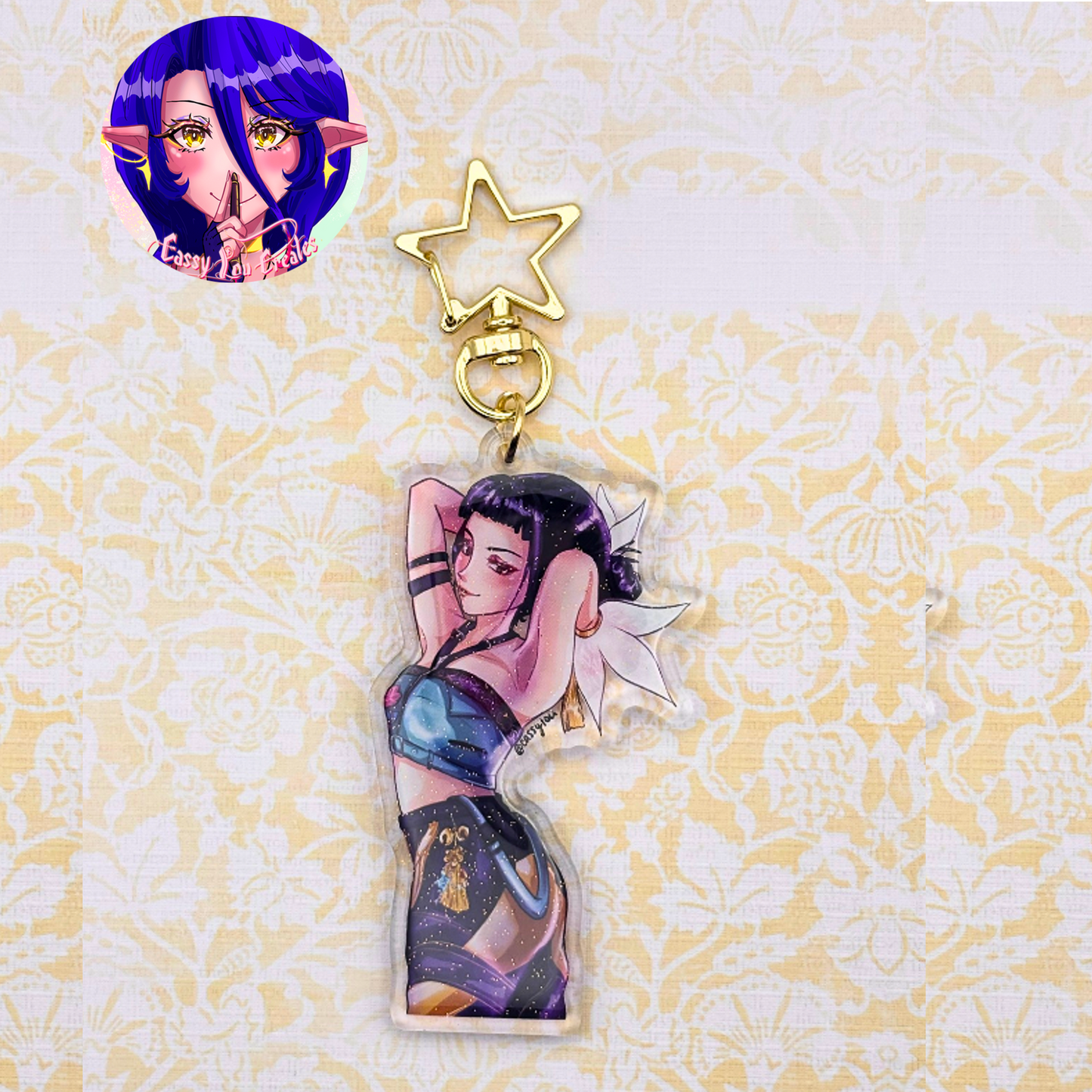 K-Pop Girl Band Glitter Epoxy Keychains