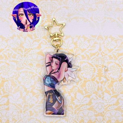K-Pop Girl Band Glitter Epoxy Keychains